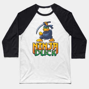 Ninja Duck, original cartoon style duck dressed as a ninja Baseball T-Shirt